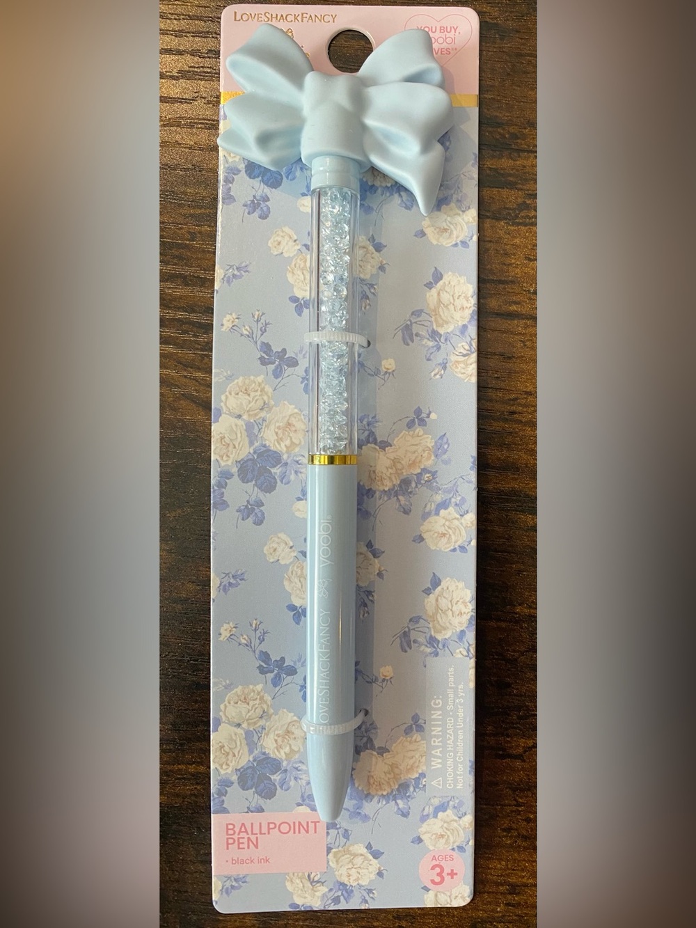 🩵 LoveShackFancy x Target - Yoobi Blue Ballpoint Bow Pen🩵 School/Office Supplies